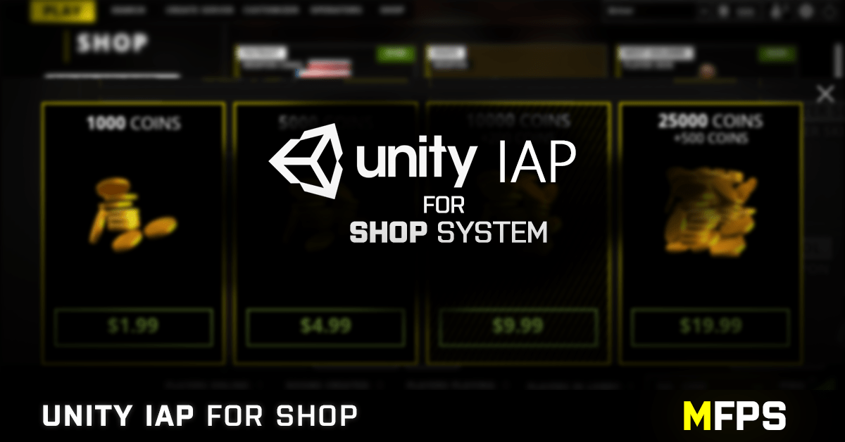 Addon MFPS Unity IAP for Shop